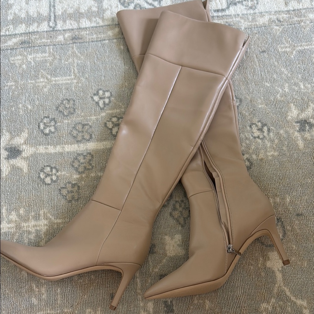 Marc Fisher Natural Knee-High Boots